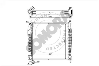 Радиатор, охлаждение двигателя SOMORA 036140G