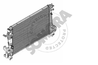 Радиатор, охлаждение двигателя SOMORA 066240B