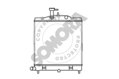 Радиатор, охлаждение двигателя SOMORA 110140D