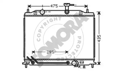 Радиатор, охлаждение двигателя SOMORA 111140D