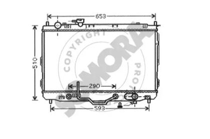 Радиатор, охлаждение двигателя SOMORA 116140D