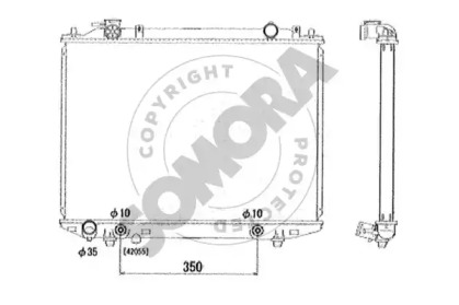 Радиатор, охлаждение двигателя SOMORA 168040A