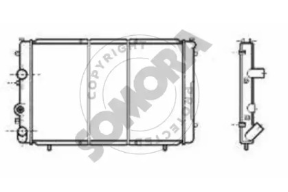 Радиатор, охлаждение двигателя SOMORA 245040B