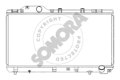 Радиатор, охлаждение двигателя SOMORA 318140E
