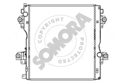 Радиатор, охлаждение двигателя SOMORA 319740