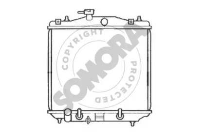Радиатор, охлаждение двигателя SOMORA 330040