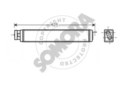 масляный радиатор, двигательное масло SOMORA 042365