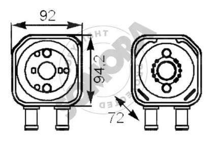 масляный радиатор, двигательное масло SOMORA 350865