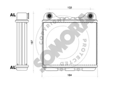 Теплообменник, отопление салона SOMORA 024050