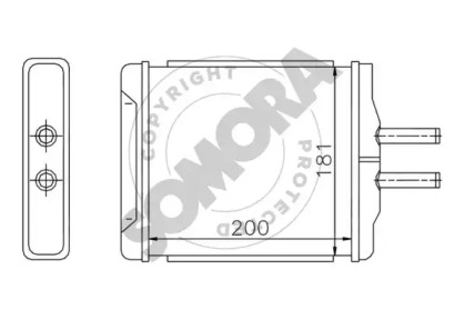 Теплообменник, отопление салона SOMORA 060850