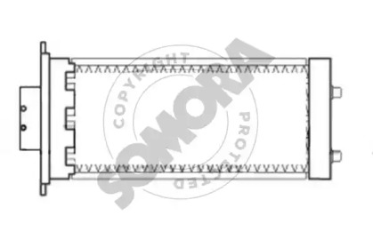 Теплообменник, отопление салона SOMORA 067050A