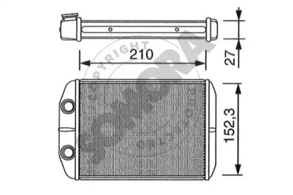 Теплообменник, отопление салона SOMORA 082450