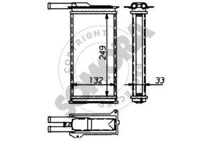 Теплообменник, отопление салона SOMORA 090850