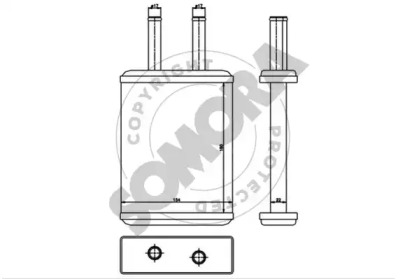 Теплообменник, отопление салона SOMORA 117550B
