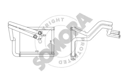 Теплообменник, отопление салона SOMORA 138050
