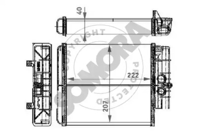Теплообменник, отопление салона SOMORA 174150B