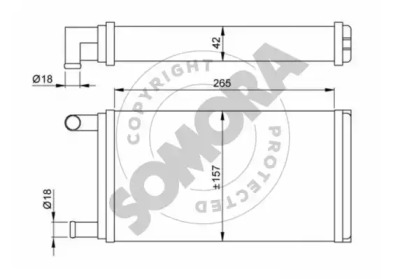 Теплообменник, отопление салона SOMORA 179850