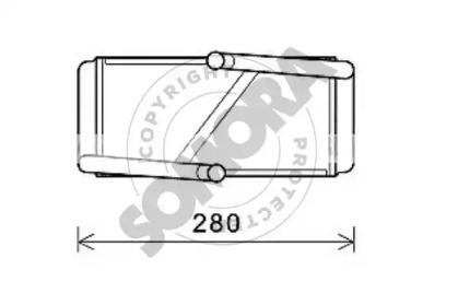 Теплообменник, отопление салона SOMORA 179950