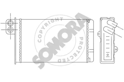 Теплообменник, отопление салона SOMORA 226150