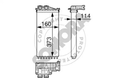 Теплообменник, отопление салона SOMORA 227050