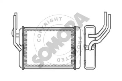 Теплообменник, отопление салона SOMORA 260150