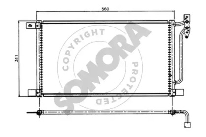 Конденсатор, кондиционер SOMORA 040560A