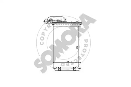 Теплообменник, отопление салона SOMORA 240350