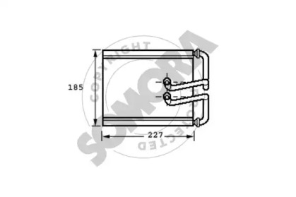 Теплообменник, отопление салона SOMORA 136550