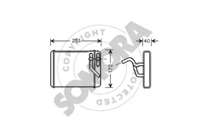 Теплообменник, отопление салона SOMORA 137050