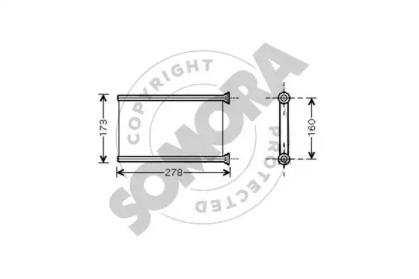 Теплообменник, отопление салона SOMORA 040750A