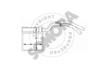 Теплообменник, отопление салона SOMORA 093650