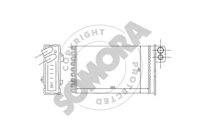 Теплообменник, отопление салона SOMORA 052350