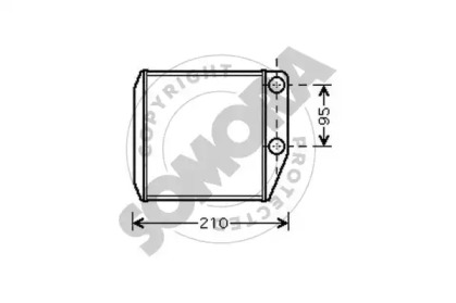 Теплообменник, отопление салона SOMORA 081550