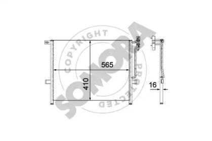Конденсатор, кондиционер SOMORA 040560B