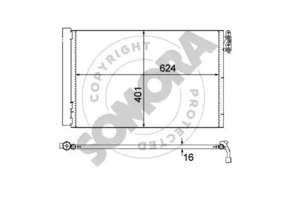 Конденсатор, кондиционер SOMORA 040760