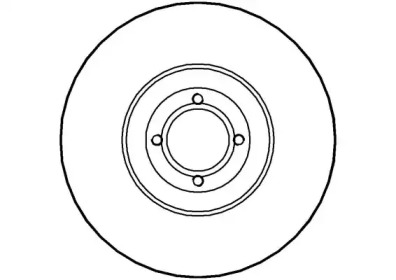 Тормозной диск NATIONAL NBD040