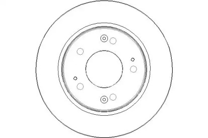 Тормозной диск NATIONAL NBD1804