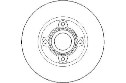 Тормозной диск NATIONAL NBD1808