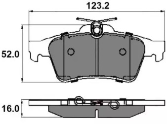 Комплект тормозных колодок NATIONAL NP2020