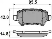 Комплект тормозных колодок NATIONAL NP2007