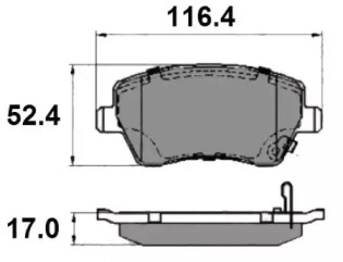 Комплект тормозных колодок NATIONAL NP2047