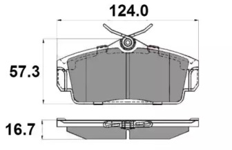 Комплект тормозных колодок NATIONAL NP2093