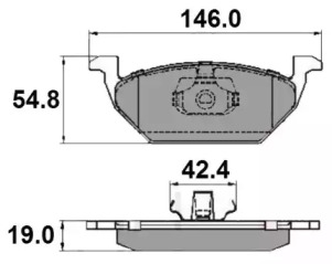 Комплект тормозных колодок NATIONAL NP2130