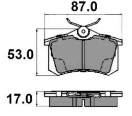 Комплект тормозных колодок NATIONAL NP2136