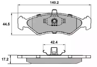 Комплект тормозных колодок NATIONAL NP2140