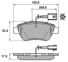 Комплект тормозных колодок NATIONAL NP2142