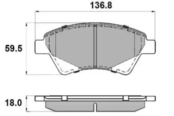 Комплект тормозных колодок NATIONAL NP2143