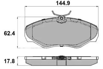 Комплект тормозных колодок NATIONAL NP2148