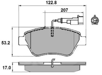 Комплект тормозных колодок NATIONAL NP2151