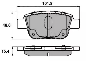 Комплект тормозных колодок NATIONAL NP2159